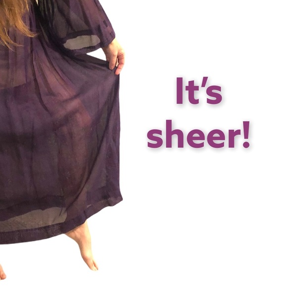 TRUE VINTAGE Deep Purple Bohemian Dress - Picture 3 of 15